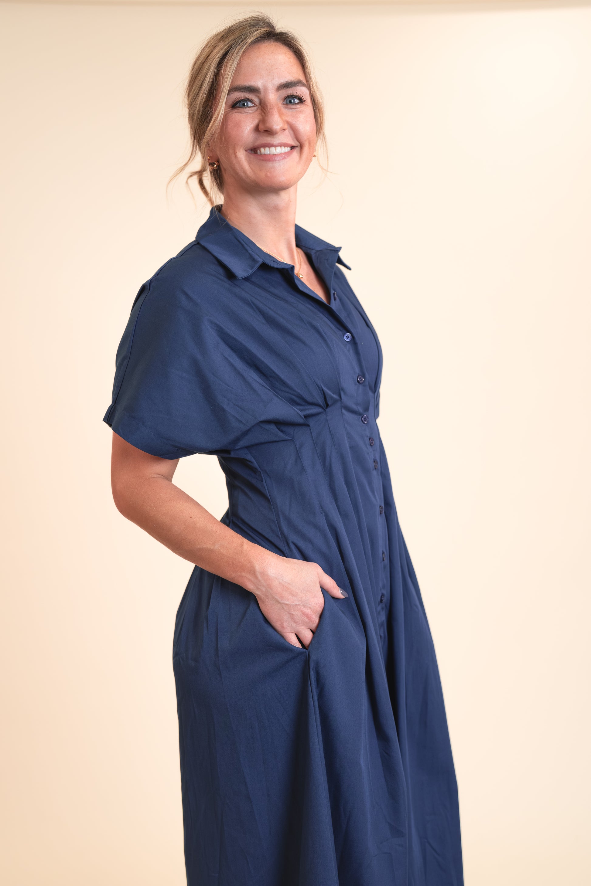 womens shirt dress maxi Button Down Shirt Maxi Dress M