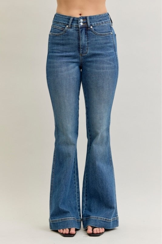 Flare Tummy Control Double Button
