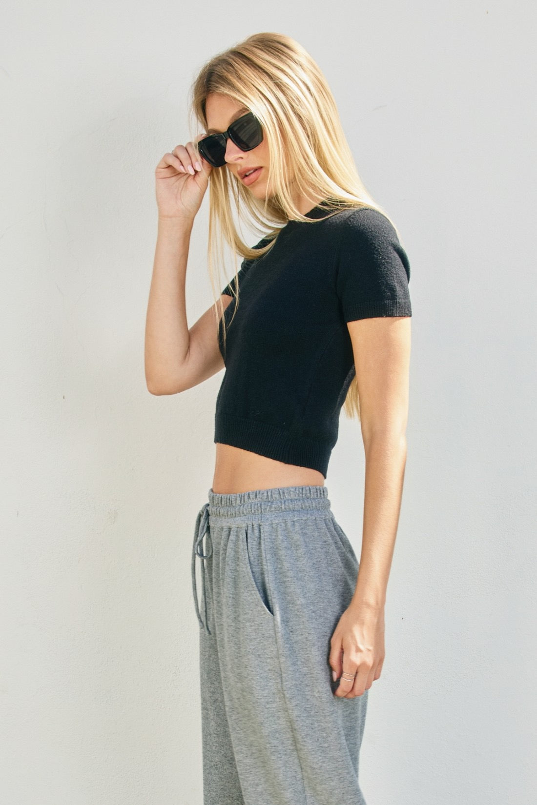 Short Sleeve Sweater Top