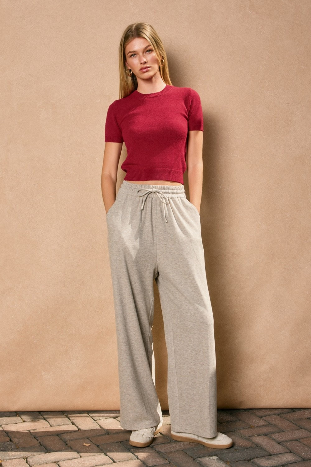 Short Sleeve Sweater Top